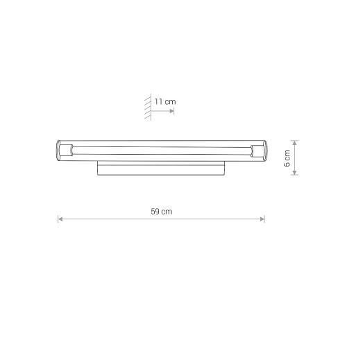 Светильник Nowodvorski 8171 Ion LED 1x12W 3000K 870Lm IP20 Chrom ( 4011725 )
