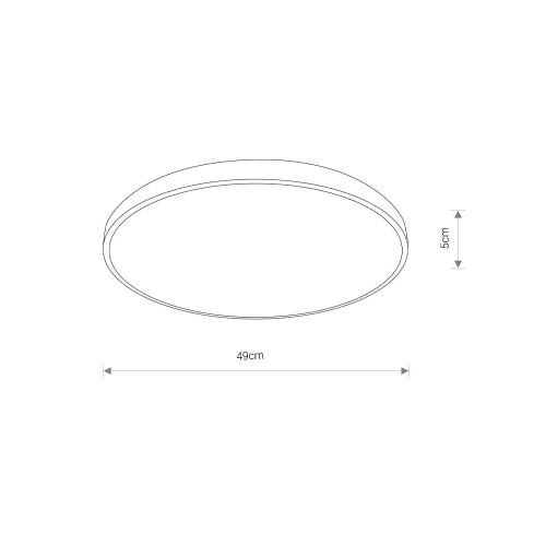 Світильник Nowodvorski 8205 Agnes round LED 1x32W 3000K 2100Lm IP44 Bl ( 4011737 )