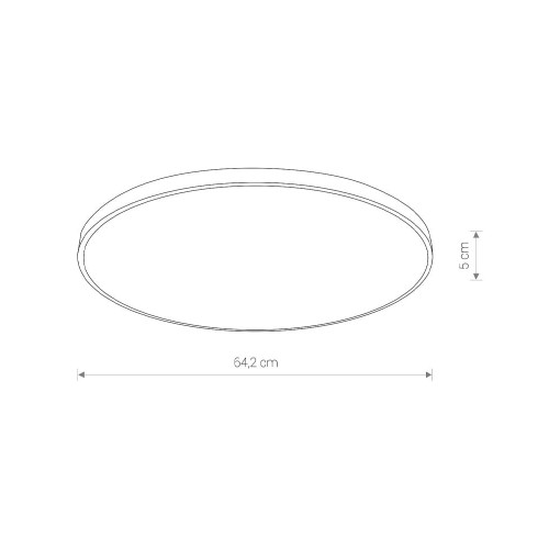 Світильник Nowodvorski 8210 Agnes round LED 1x64W 3000K 4800Lm IP44 Wh ( 4011741 )