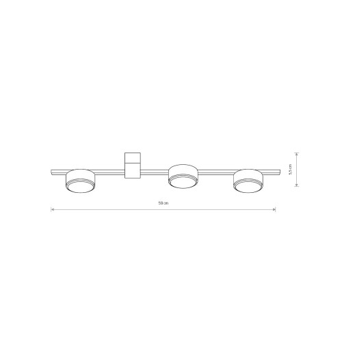 Світильник Nowodvorski 8263 Pills GX53 3x8W IP20 Bl ( 4011408 )
