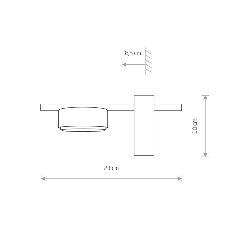 Бра Nowodvorski 8271 Pills GX53 1x8W IP20 Wh ( 4010951 )
