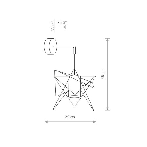 Бра Nowodvorski 8285 Gstar GU10 1x10W IP20 Bl ( 4010952 )