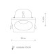 Точковий світильник Nowodvorski 8370 Delta GU10 1x15W IP54 Bl ( 4012059 )