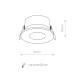 Точковий світильник Nowodvorski 8376 Golf GU10 1x15W IP54 Bl ( 4012065 )