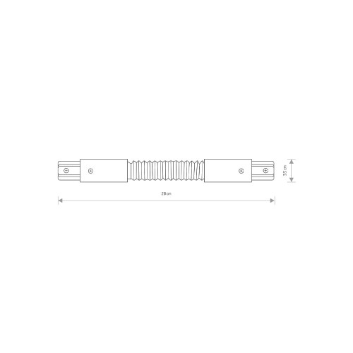 З'єднувач Nowodvorski 8382 Profile flex connector Wh ( 4012151 )