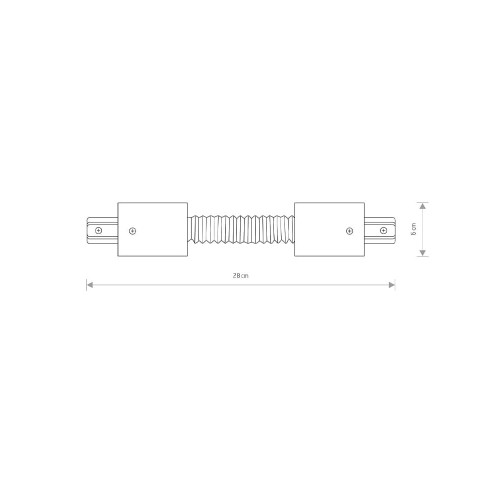 З'єднувач Nowodvorski 8384 Profile flex connector IP20 Wh ( 4012153 )