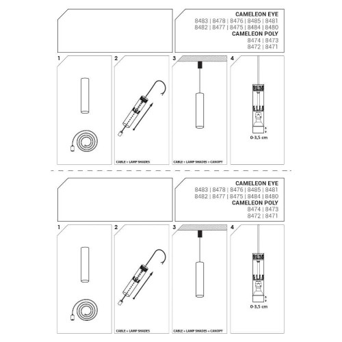 Плафон для Nowodvorski 8481 Cameleon Eye M GU10 Bl ( 4012597 )