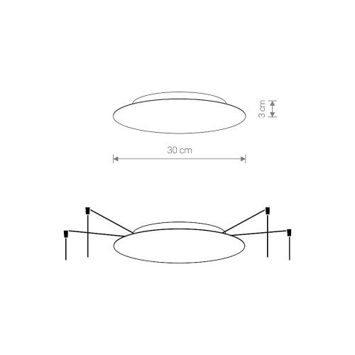 Потолочное основание для светильника Nowodvorski 8563 Cameleon Canopy 10W IP20 Bl ( 4012670 )