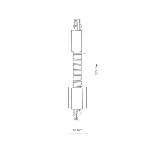 Соединитель Nowodvorski 8677 Ctls Recessed Power Flex Connector IP20 Bl ( 4012807 )