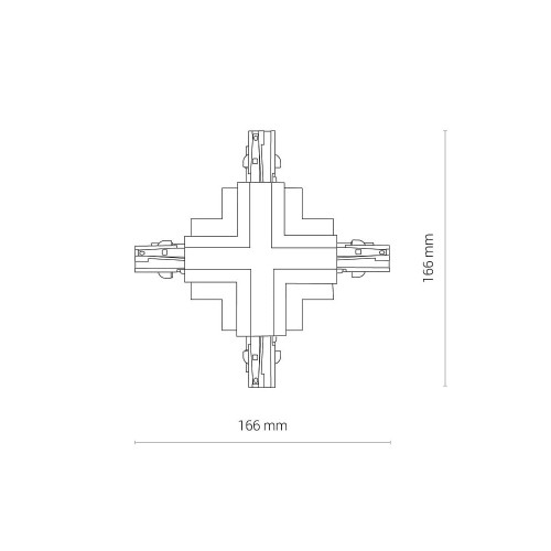 Соединитель Nowodvorski 8678 Ctls Recessed Power X Connector IP20 Wh ( 4012808 )