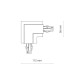 Соединитель Nowodvorski 8683 Ctls Recessed Power L Connector, Left IP20 Bl ( 4012812 )