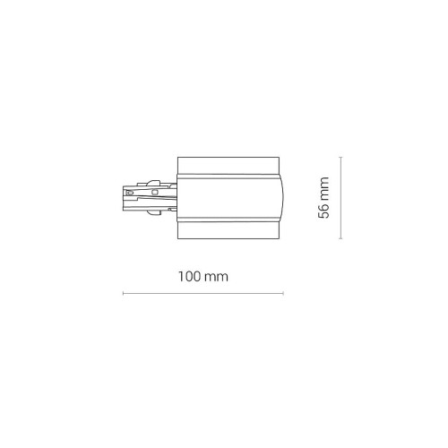 Соединитель Nowodvorski 8691 Ctls Recessed Power End Cap Right IP20 Wh ( 4012819 )