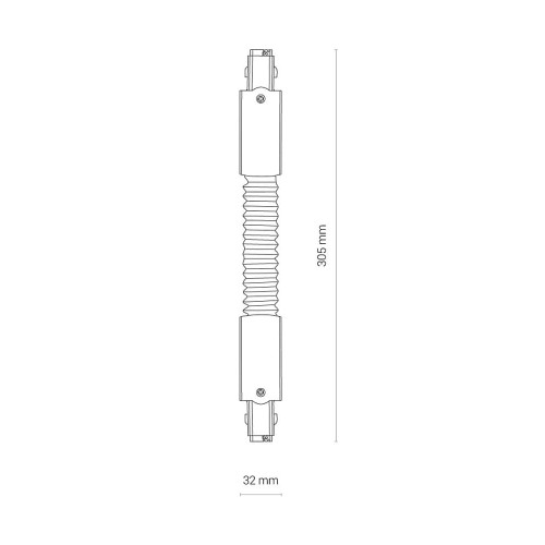 З'єднувач Nowodvorski 8698 Ctls Power Flex Connector Wh ( 4012826 )