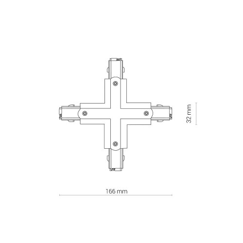 Соединитель Nowodvorski 8701 Ctls Power X Connector Wh ( 4012828 )