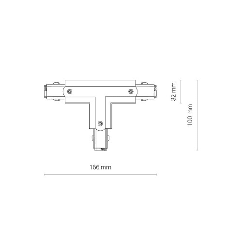 Соединитель Nowodvorski 8704 Ctls Power T Connector Right 2 T-r2 Bl ( 4012831 )