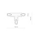 Соединитель Nowodvorski 8704 Ctls Power T Connector Right 2 T-r2 Bl ( 4012831 )