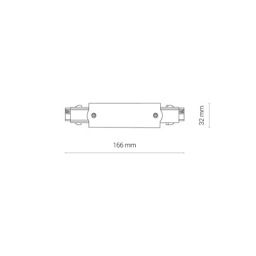 З'єднувач Nowodvorski 8707 Ctls Power Straight Connector Wh ( 4012834 )