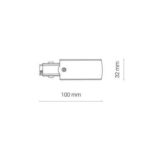 Соединитель Nowodvorski 8712 Ctls Power End Cap, Right Wh ( 4012838 )