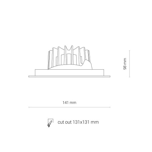 Точечный светильник Nowodvorski 8721 Cl Dia LED 18W 4000K 1500Lm IP20 Wh ( 4012846 )