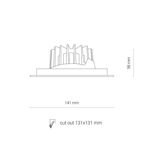 Точечный светильник Nowodvorski 8722 Cl Dia LED 18W 3000K 1500Lm IP20 Wh ( 4012847 )