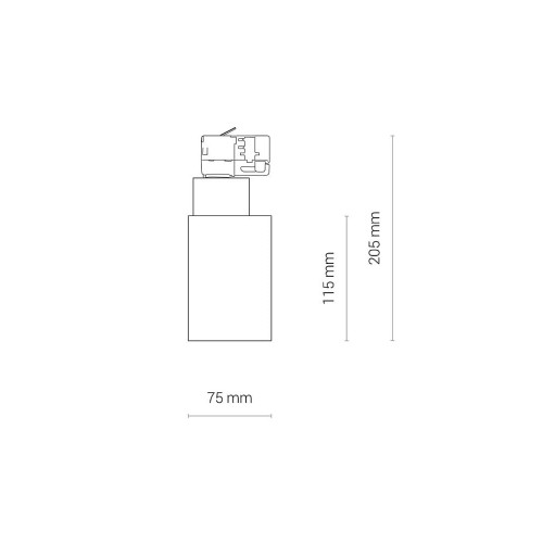 Трековый светильник Nowodvorski 8751 Ctls Nea LED 30W 3000K 2600Lm IP20 Bl ( 4012873 )