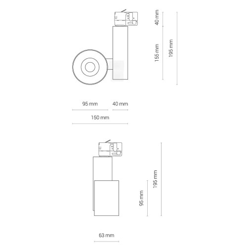 Трековый светильник Nowodvorski 8756 Ctls Nea LED 20W 4000K 1600Lm IP20 Wh ( 4012878 )