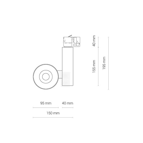 Трековый светильник Nowodvorski 8757 Ctls Nea LED 20W 3000K 1600Lm IP20 Wh ( 4012879 )