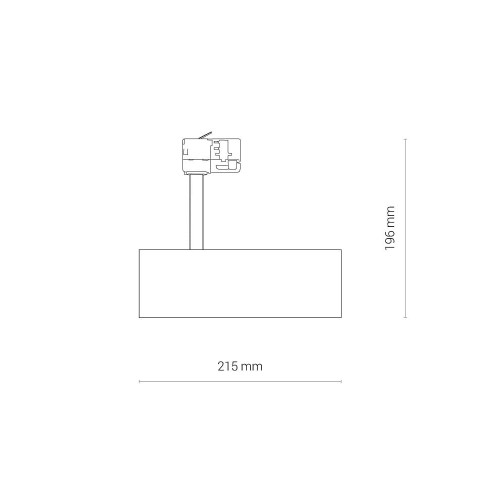 Трековый светильник Nowodvorski 8758 Ctls Milo LED 25W 4000K 1900Lm IP20 Bl ( 4012880 )