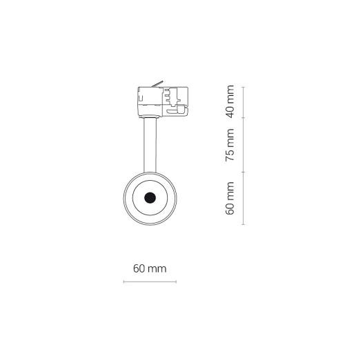Трековый светильник Nowodvorski 8766 Ctls Milo LED 15W 3000K 1350Lm IP20 Wh ( 4012887 )