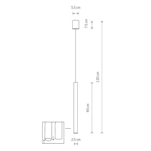 Підвісний світильник Nowodvorski 8796 Laser 490 G9 1x10W IP20 Wh ( 4011437 )