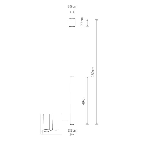 Підвісний світильник Nowodvorski 8797 Laser 490 G9 1x10W IP20 Bl ( 4011438 )