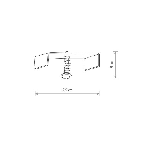Фурнітура Nowodvorski 8805 Profile recessed fixing set Silver ( 4012155 )