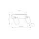 Спот Nowodvorski 8817 Eye spot GU10 2x10W IP20 Bl ( 4011940 )