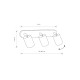 Спот Nowodvorski 8818 Eye spot GU10 3x10W IP20 Bl ( 4011941 )