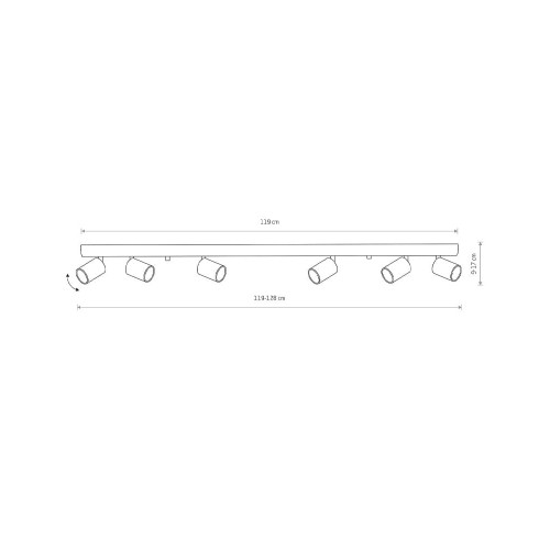 Спот Nowodvorski 8819 Eye spot GU10 6x10W IP20 Bl ( 4011942 )