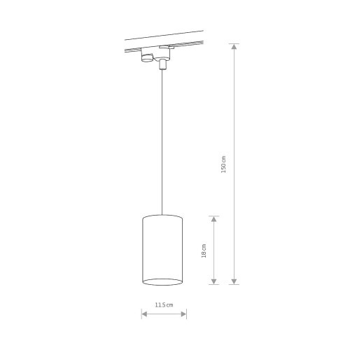 Трековий світильник Nowodvorski 8823 Profile bit GU10, ES111 1x75W IP20 Bl ( 4012156 )