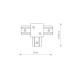 Соединитель Nowodvorski 8834 Profile recessed t-connector IP20 Wh ( 4012159 )