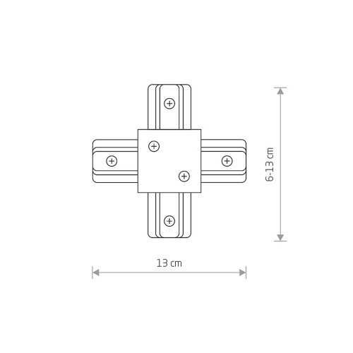 Соединитель Nowodvorski 8836 Profile recessed x-connector IP20 Wh ( 4012161 )