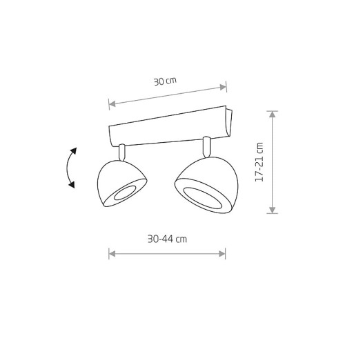 Спот Nowodvorski 8840 Vespa GU10, ES111 2x75W IP20 Bl ( 4011945 )