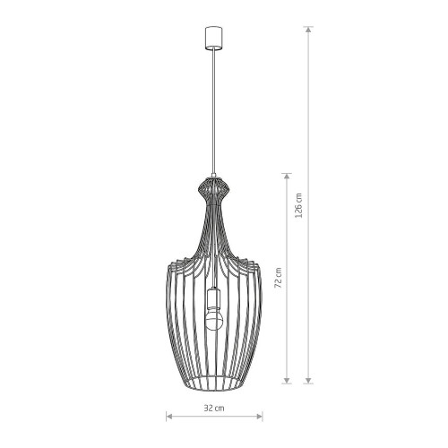 Подвесной светильник Nowodvorski 8850 Luksor E27 1x60W IP20 Gold ( 4011444 )