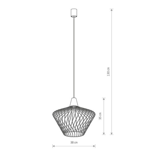 Підвісний світильник Nowodvorski 8858 Wave E27 1x60W IP20 Bl ( 4011450 )