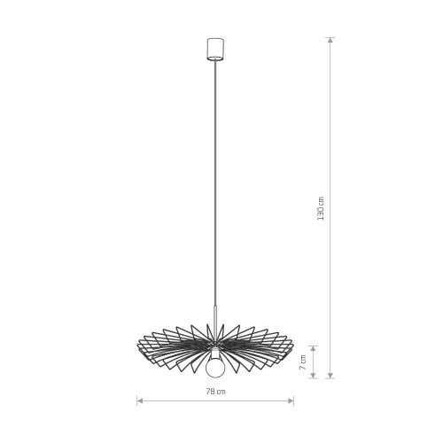 Подвесной светильник Nowodvorski 8874 Umbrella E27 1x60W IP20 Gold ( 4011460 )