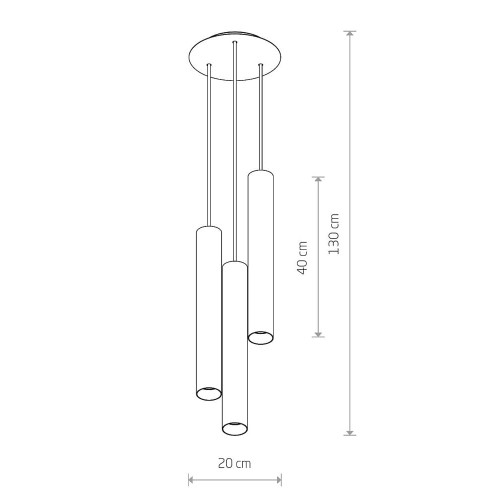 Підвісний світильник Nowodvorski 8916 Eye GU10 3x10W IP20 Wh ( 4011463 )