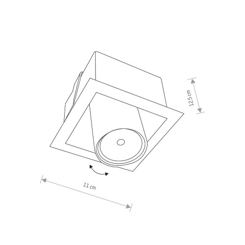 Точковий світильник Nowodvorski 8936 Eye mod GU10 1x35W IP20 Wh ( 4012092 )