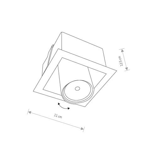 Точечный светильник Nowodvorski 8937 Eye mod GU10 1x35W IP20 Bl ( 4012093 )