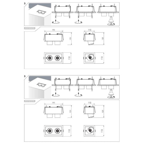 Точковий світильник Nowodvorski 8938 Eye mod GU10 2x35W IP20 Wh ( 4012094 )