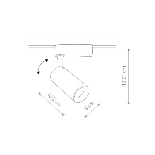 Трековый светильник Nowodvorski 9004 Iris LED 1x20W 3000K 1320Lm IP20 Wh ( 4012179 )