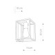 Бра Nowodvorski 9046 Crate E27 1x60W IP20 Bl ( 4010963 )