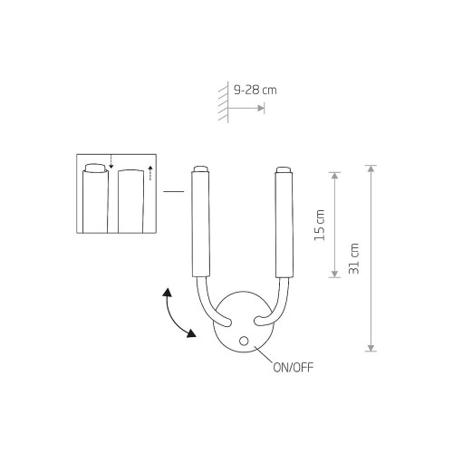 Бра Nowodvorski 9055 Stalactite G9 2x10W IP20 Bl ( 4010964 )