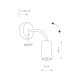Бра Nowodvorski 9067 Eye flex GU10 1x10W IP20 Bl ( 4010965 )